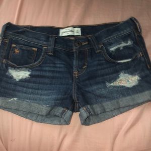 Abercrombie distressed shorts